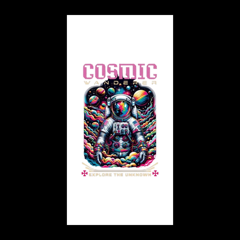 Cosmic Wanderer: Psychedelic Space Exploration iPhone Case