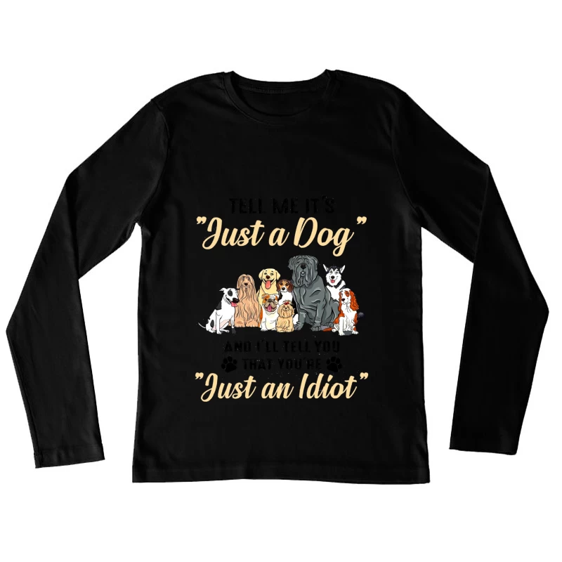 Amour et Fidélité des Chiens Femme Manches Longues T-Shirt