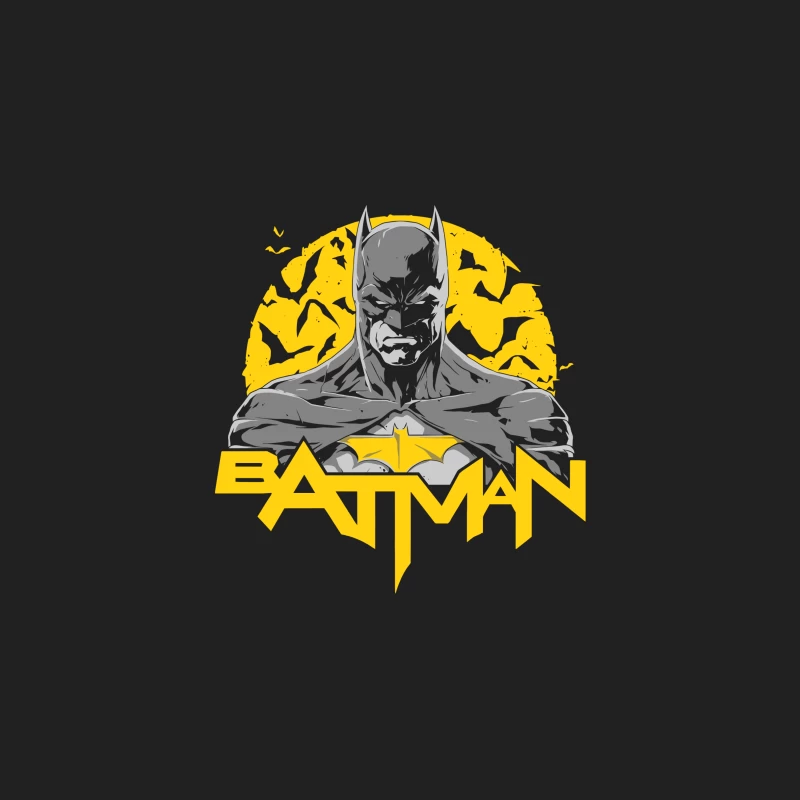 Batman Logo with Silhouette Bucket Hat