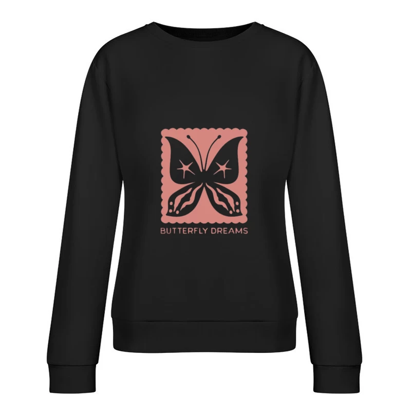Schmetterlingstraum-Design Damen Pullover Sweatshirt