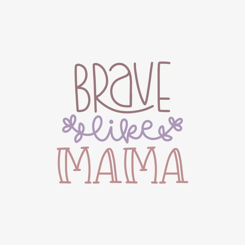 Motivations inspirantes: Brave comme maman Homme Sweat-shirt à enfiler