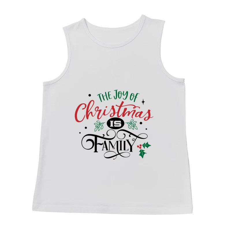 La Joie de Noël et de la Famille Homme Débardeur