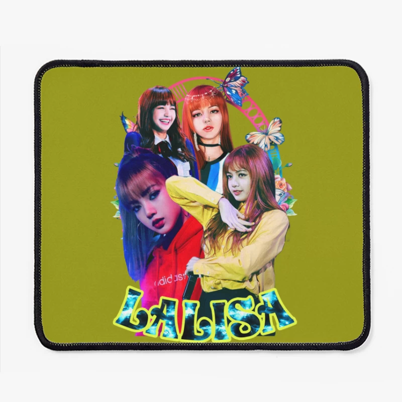 Collage of a K-Pop Female Artist Mouse Pad