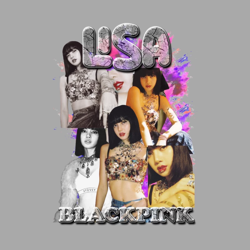 Lisa from BLACKPINK Collage Female Pullover Hoodie