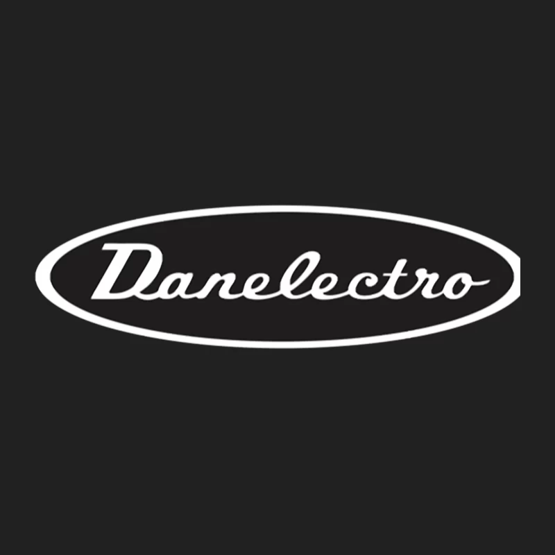 Vintage Danelectro Musical Equipment Logo in Black and White Bucket Hat