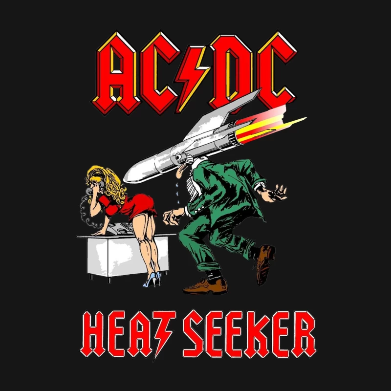 Retro Rock - AC/DC HEATSEEKER Male T-Shirt