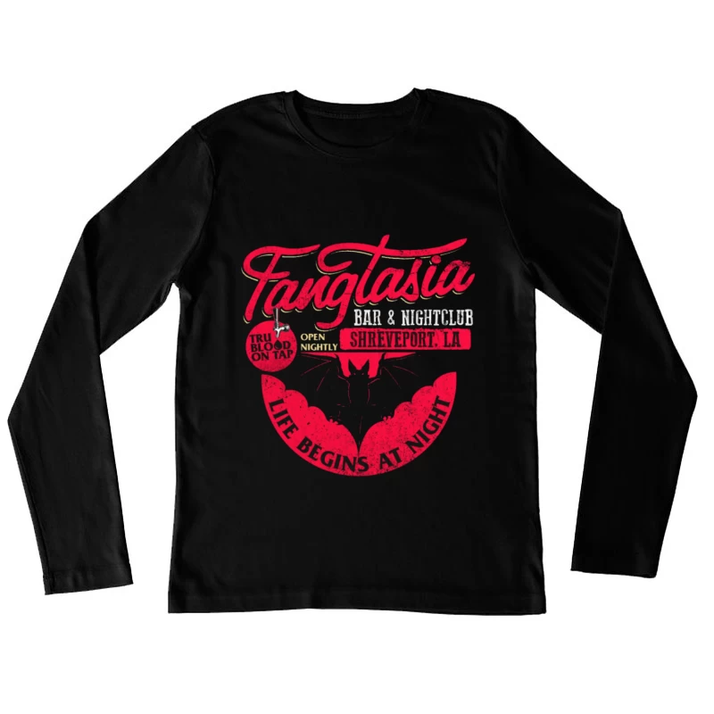 Fangtasia Nightclub Vintage Female Long Sleeve T-Shirt