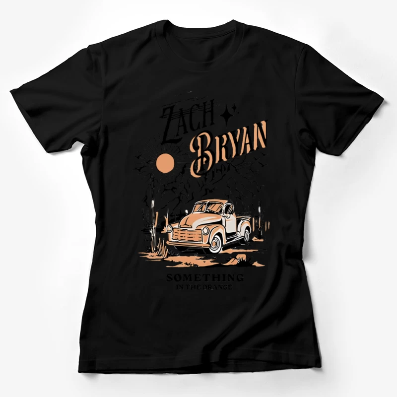 Zach Bryan Truck Illustration Damen T-Shirt