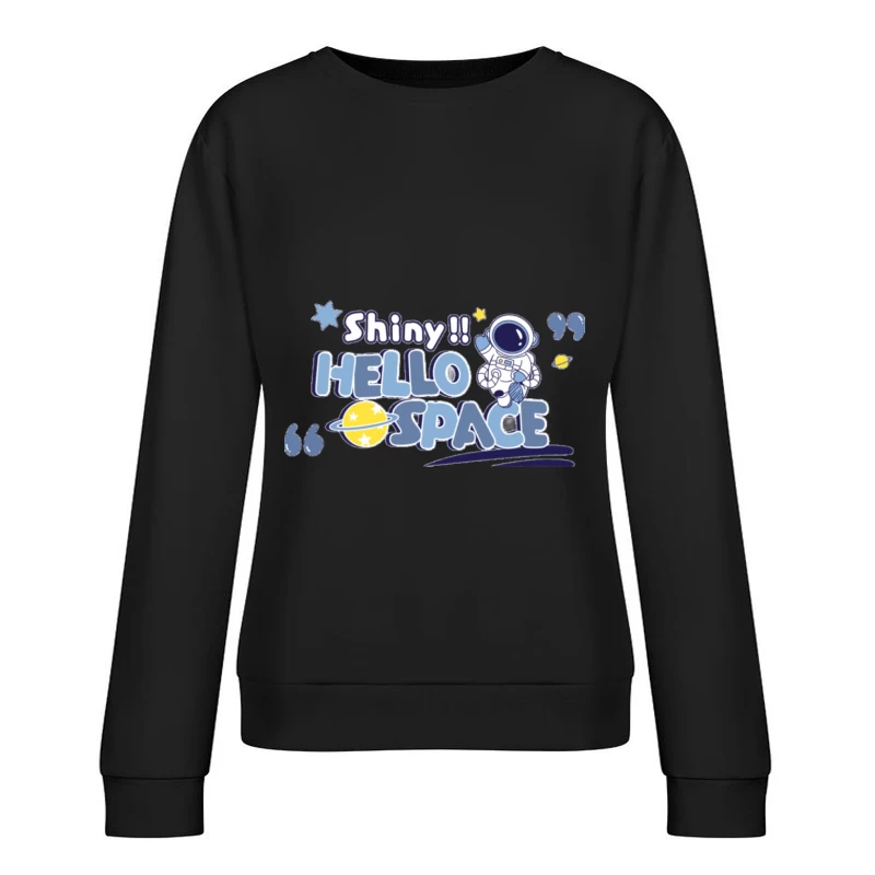 Lustiges Weltraumabenteuer mit Astronaut Damen Pullover Sweatshirt
