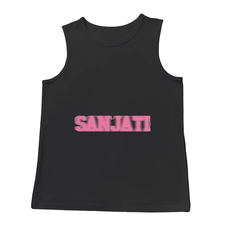 Rosa Graffiti-Text Herren Tanktops