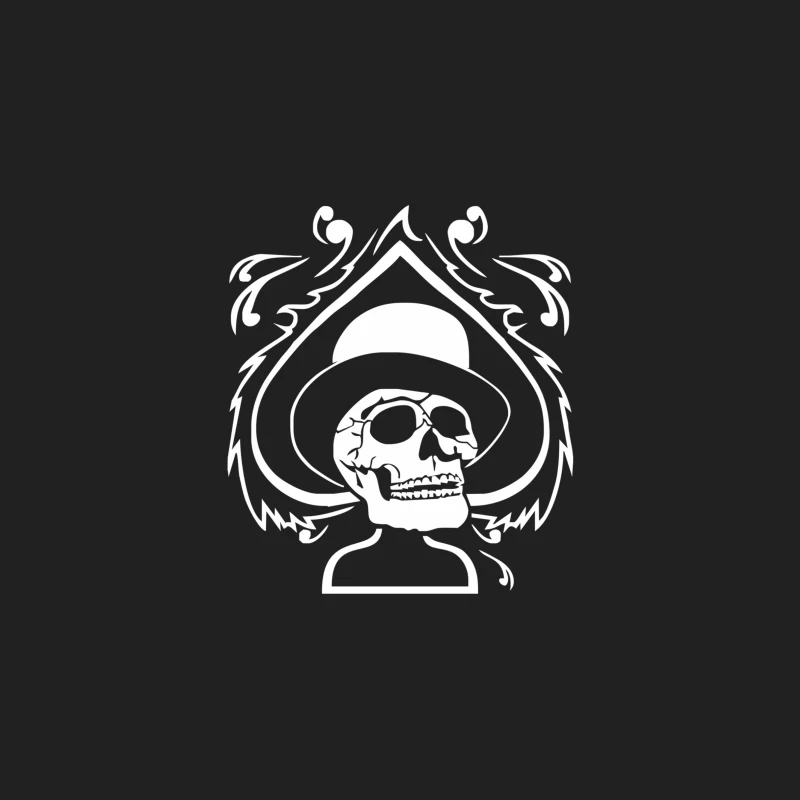 Totenkopf Zylinder Skull Pik Poker Ace Topper Bike MC Rock Metal Bucket Hat