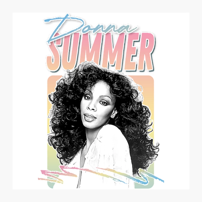Donna Summer  Retro Style Fan Art Design Pin