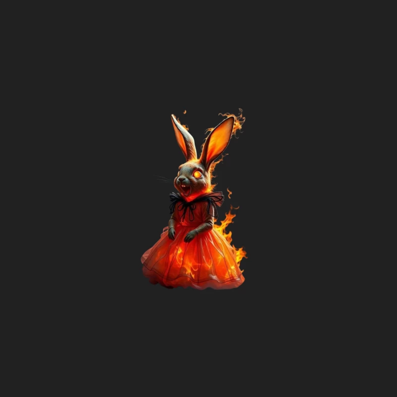 Fiery Rabbit in a Dress Bucket Hat