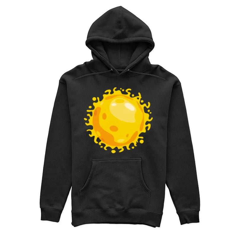 Leuchtende gelbe Sonne Damen Pullover Hoodie