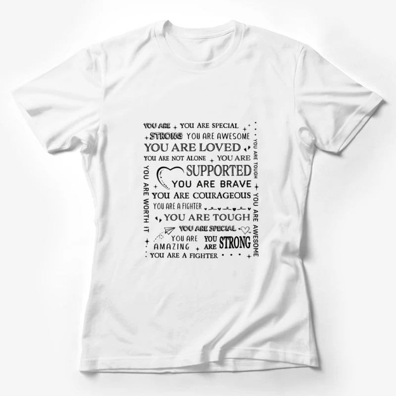 Motivierende Botschaften für Stärke Damen T-Shirt