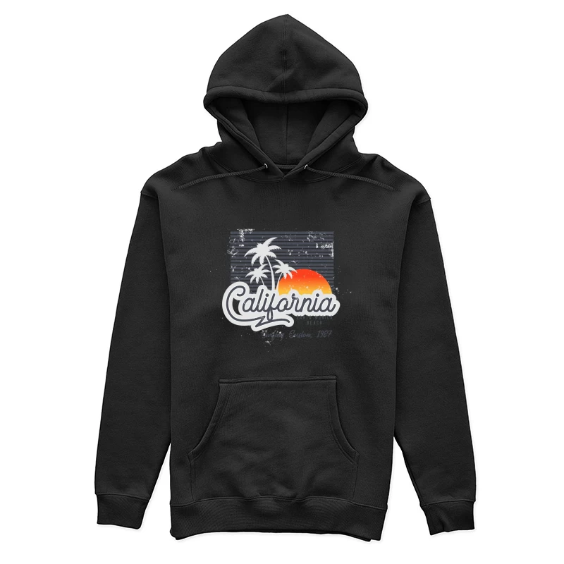 Kalifornien Sonnenuntergang Surf-Design Damen Pullover Hoodie