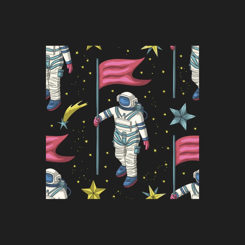 Astronauten mit Flaggen im Weltraum Herren Tanktops
