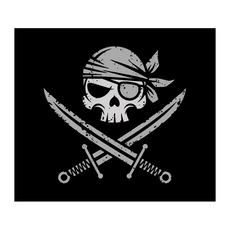 Pirate Skull and Crossbones Jolly Roger Symbol Tapestry