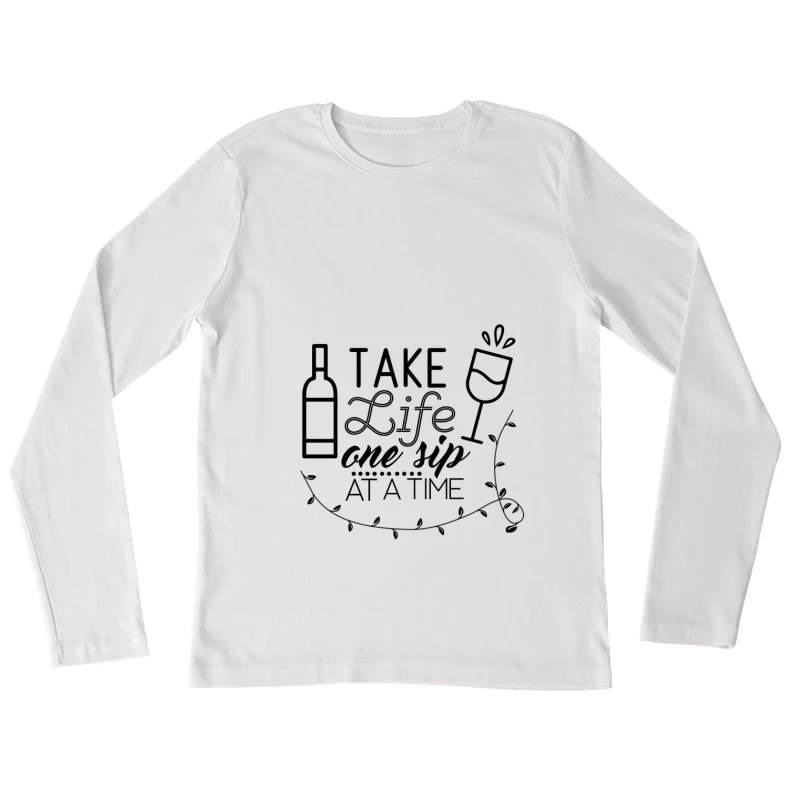 Ligne abstraite en spirale Femme Manches Longues T-Shirt
