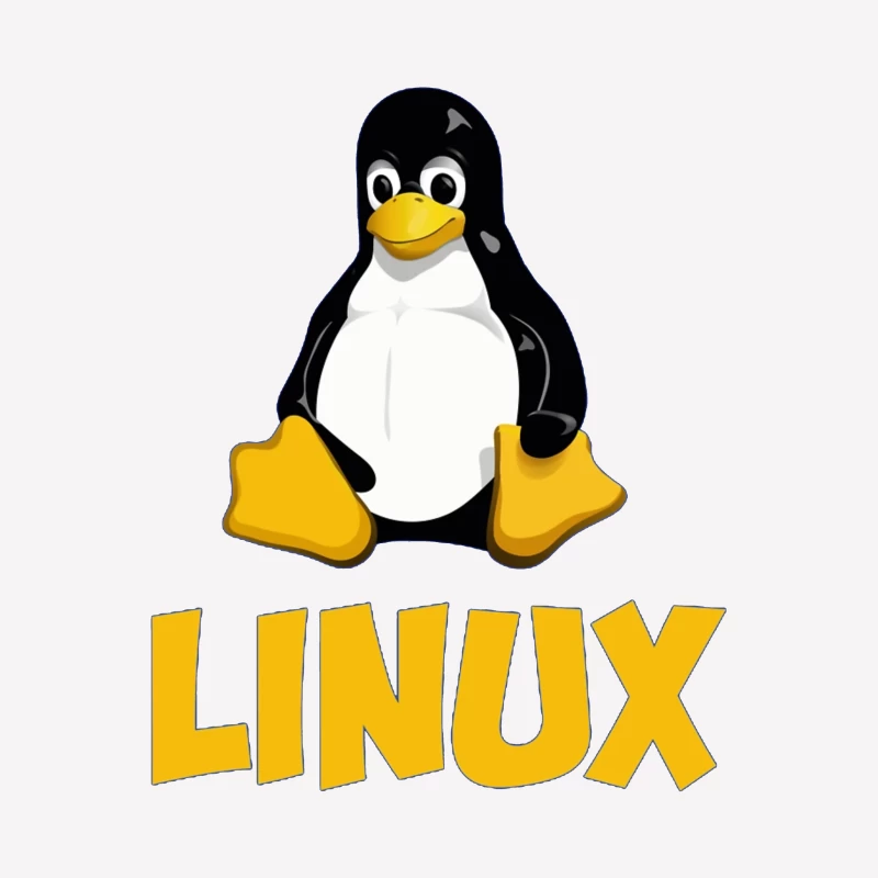 Tux: The Linux Operating System Mascot Logo Male T-Shirt