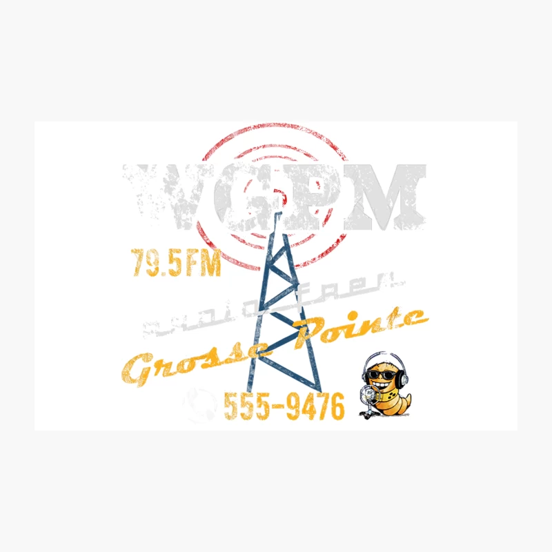 WGPM Radio from Grosse Pointe Blank, distressed Travel Mug