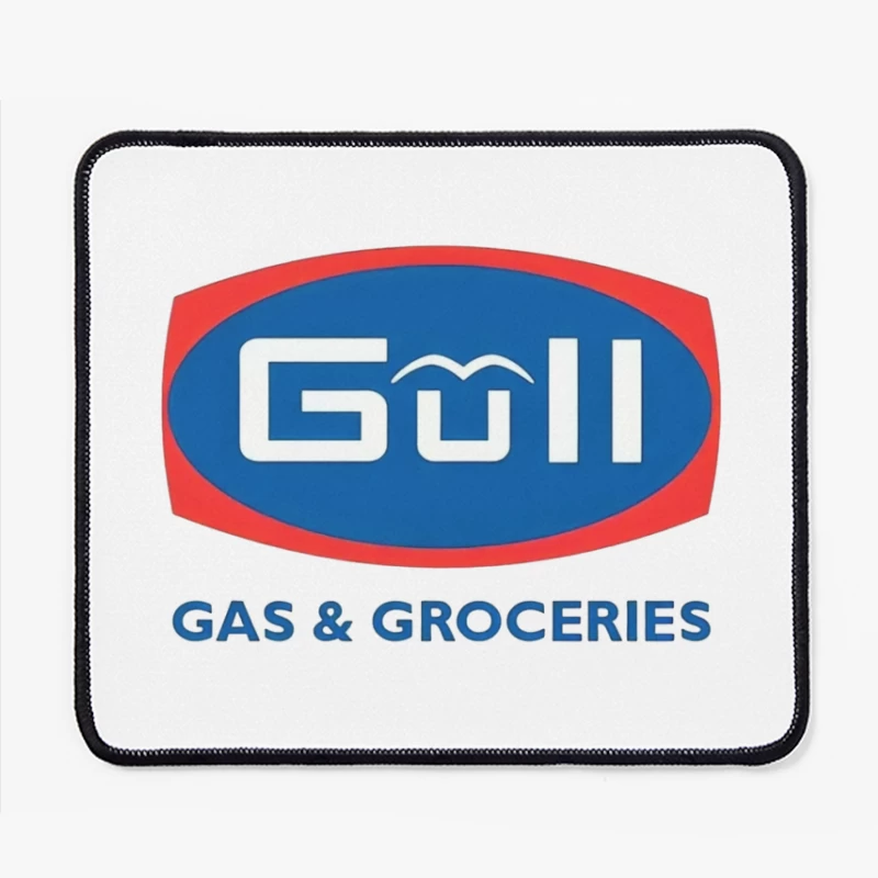 Gull Gas Station and Grocery Store Brand Logo Mouse Pad