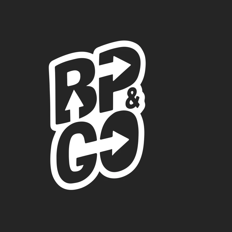 BP und GO Logo Design Herren Pullover Sweatshirt