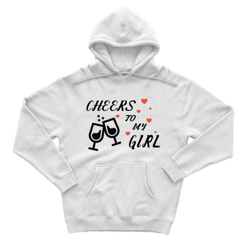 Amour et Célébration avec Verres Homme Sweat à capuche