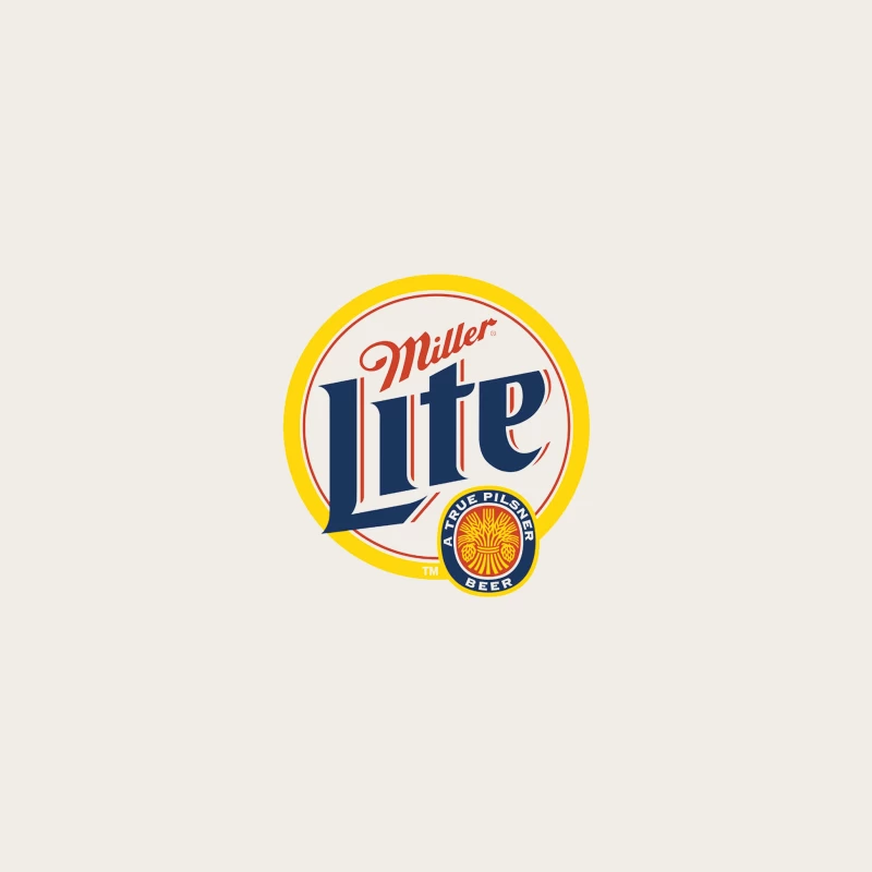 Miller Lite Beer Brand Logo: A Classic American Pilsner Symbol Bucket Hat