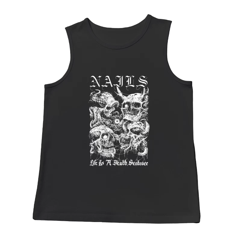 Nails Life Is a Death Sentence Male Tank Top