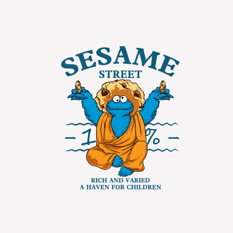 Buddha Keksmonster Omen Herren T-Shirt