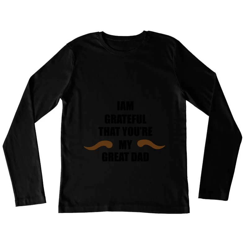 Moustache dessinée en pixels Femme Manches Longues T-Shirt