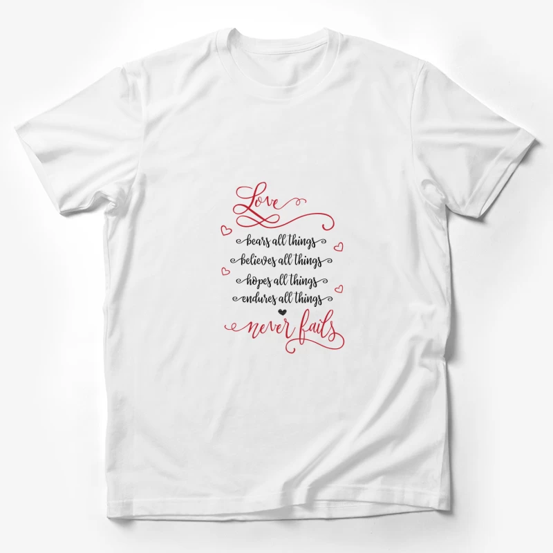 Amour éternel en design romantique Homme T-Shirt