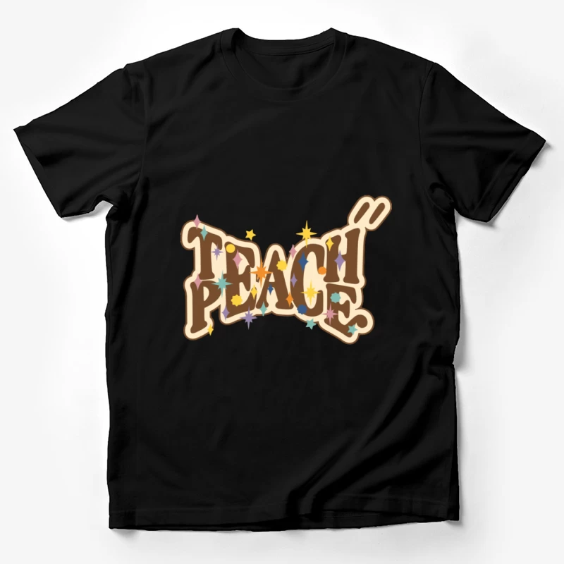 Retro Schriftzug mit funkelnden Sternen Herren T-Shirt