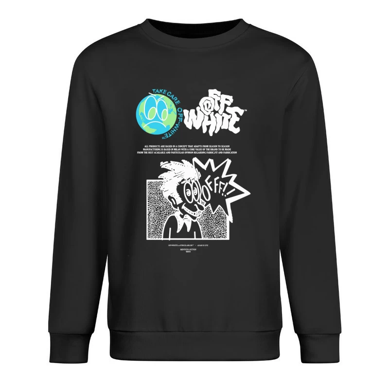 Off-White Umweltgrafik Herren Pullover Sweatshirt