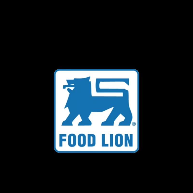 Food Lion Supermarket Chain Blue Logo with Lion Symbol iPhone Case