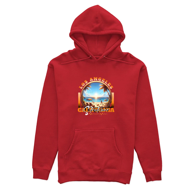 Strandsonne in Los Angeles Damen Pullover Hoodie