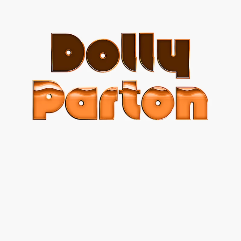 Dolly Parton 70s Retro Fan Design Cotton Tote Bag