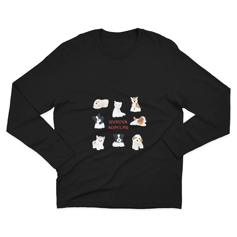 Jouets en peluche avec casse-tête de lettres Homme Manches Longues T-Shirt