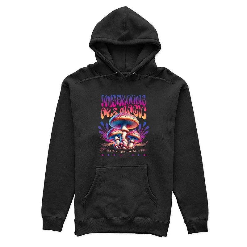 Farbenfrohe magische Pilze Damen Pullover Hoodie