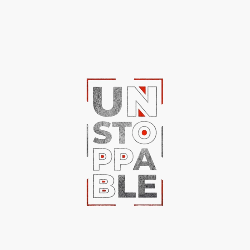 Unstoppable Motivational Design Cotton Tote Bag