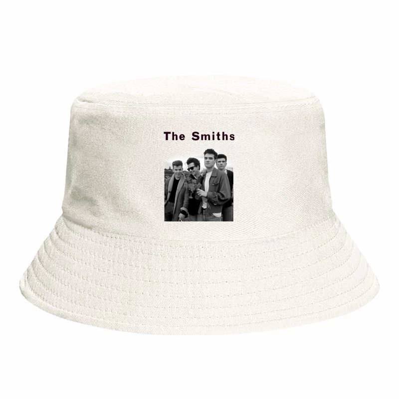 The Smiths: Iconic 1980s British Indie Rock Band Portrait Bucket Hat