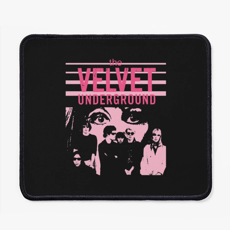 The Velvet Underground Vintage Pink Album Art Design Mouse Pad