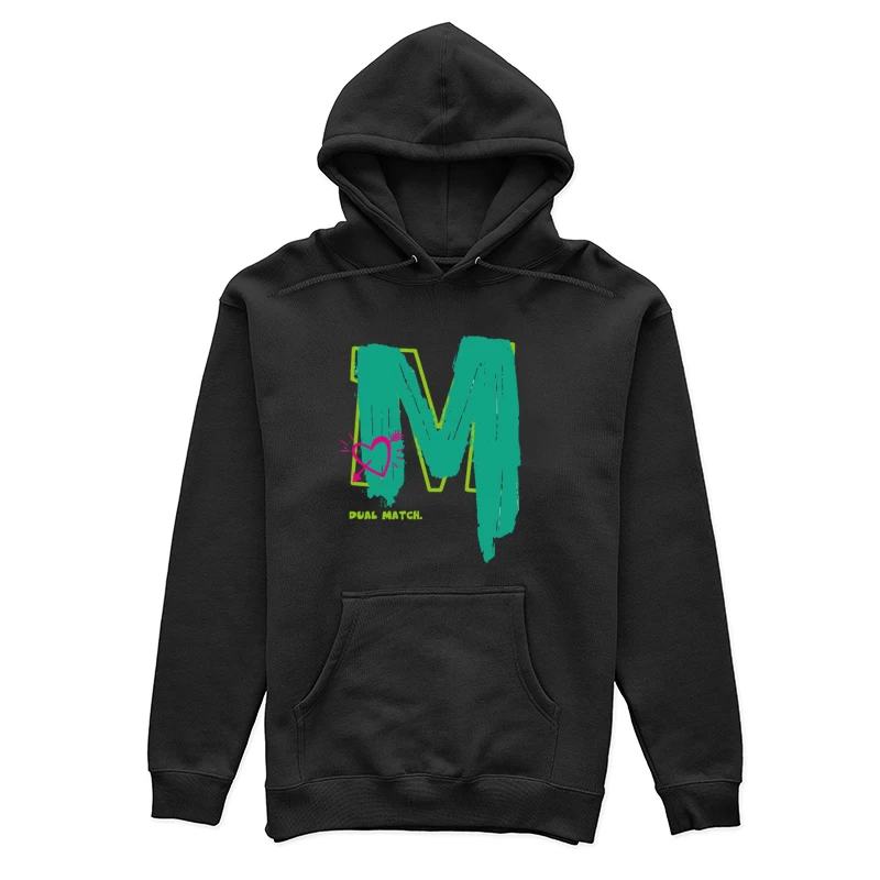 Künstlerisches M-Design mit Herz Damen Pullover Hoodie