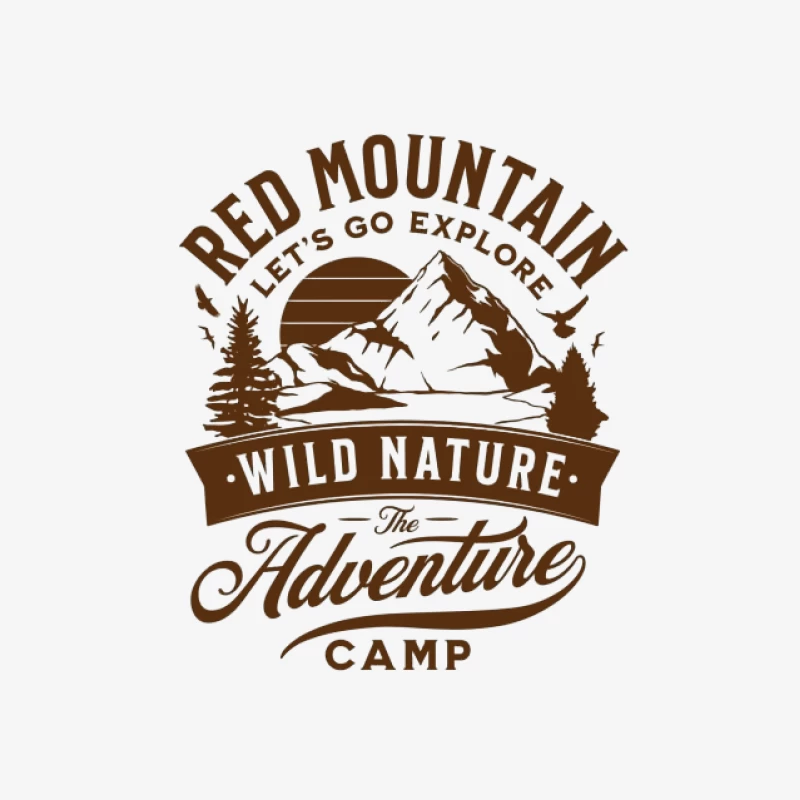Aventure Sauvage au Camp Red Mountain Femme Sweat-shirt à enfiler