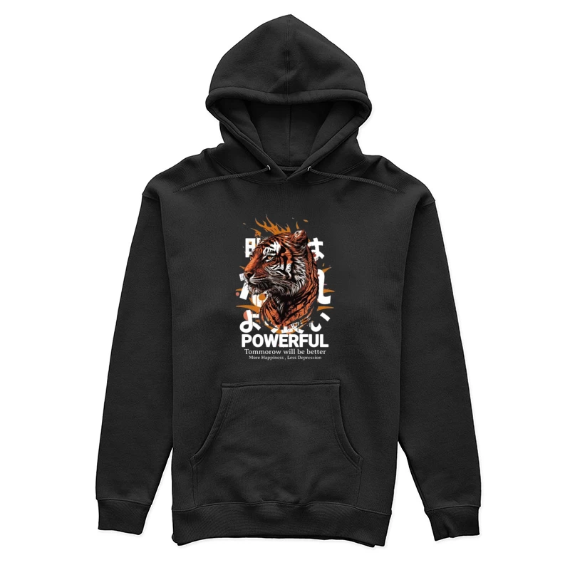 Tigre puissant avec message motivant Femme Sweat à capuche