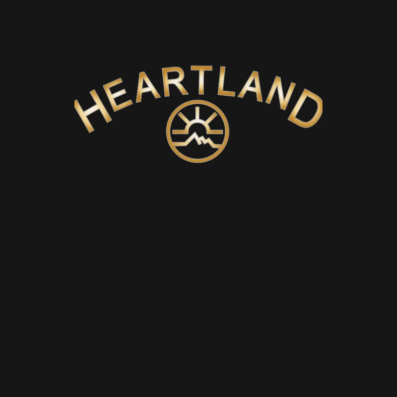 Heartland Hockey Logo with Golden Text and Minimalist Design Female Long Sleeve T-Shirt