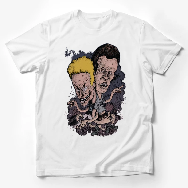 Beavis and Butt-Head Cartoon Art Male T-Shirt