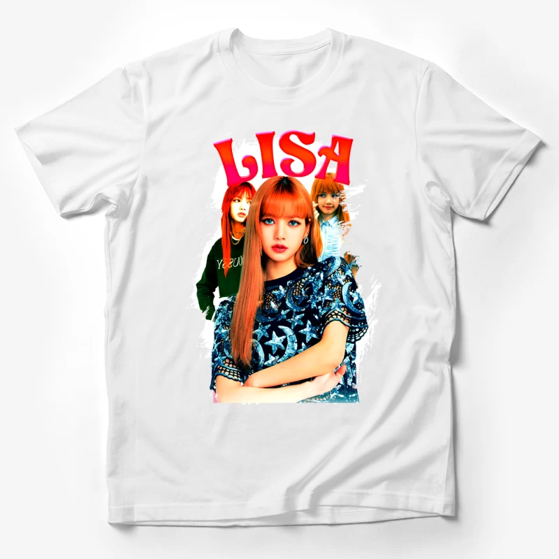LISA: A K-Pop Icon in Fashion and Music Male T-Shirt