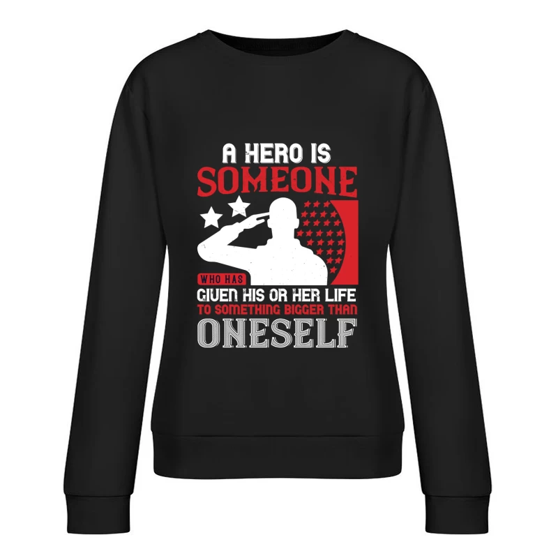 Citoyen engagé, sacrifice, bravoure Femme Sweat-shirt à enfiler